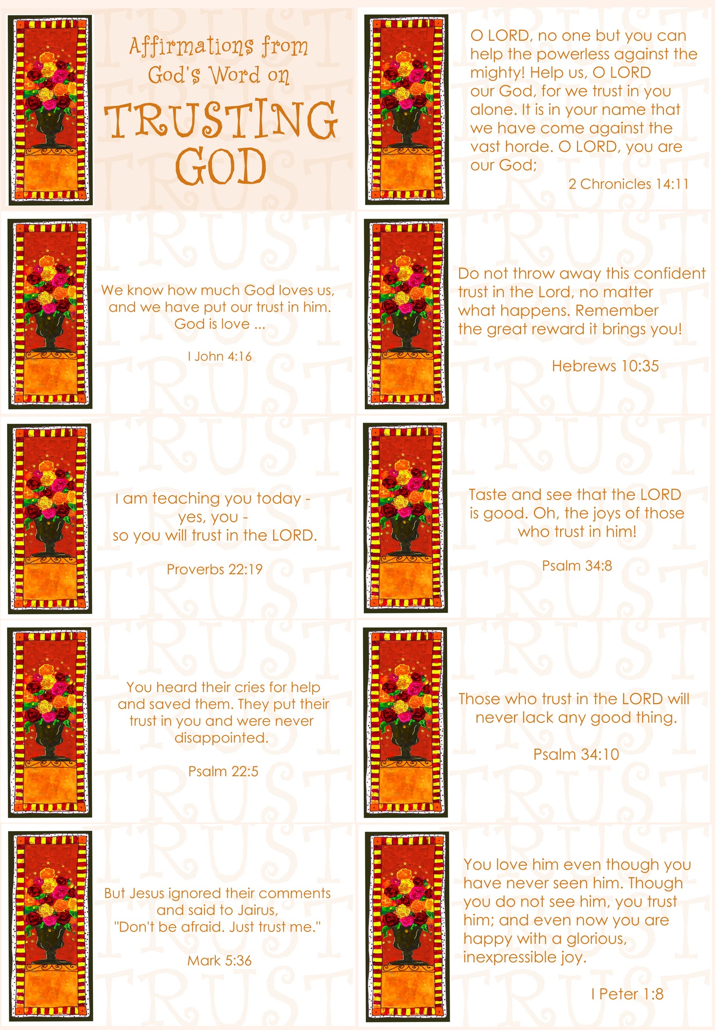 Affirmations from God - Trusting God