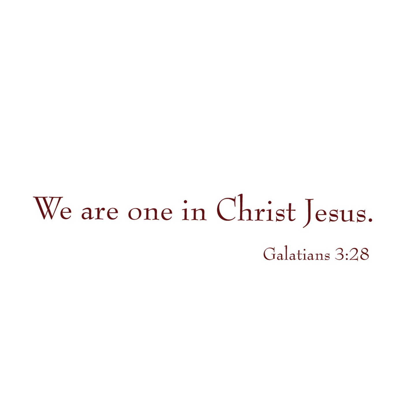 Vivid Orange - Unity in Christ Note Card (Six Cards)