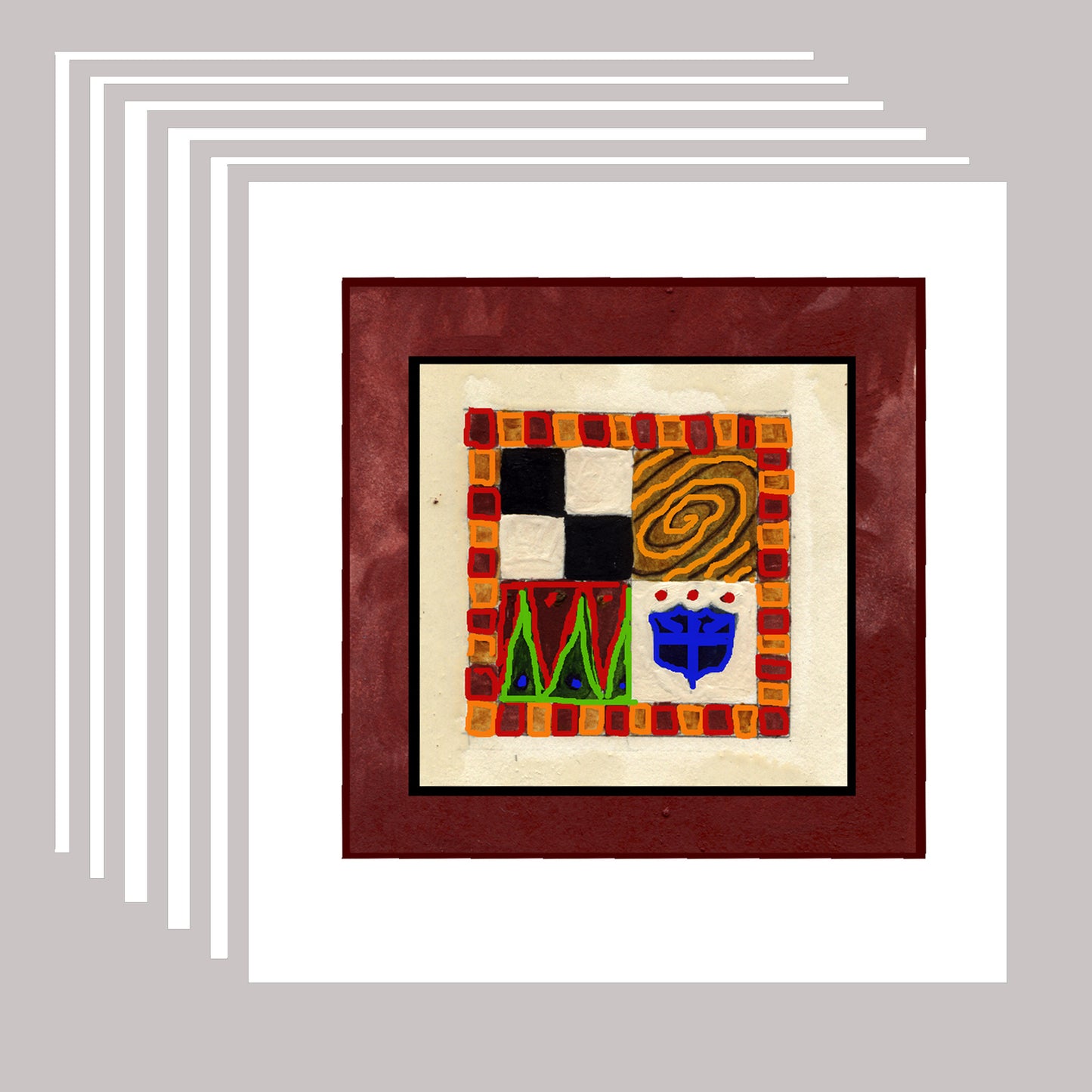 Vivid Orange - Unity in Christ Note Card (Six Cards)
