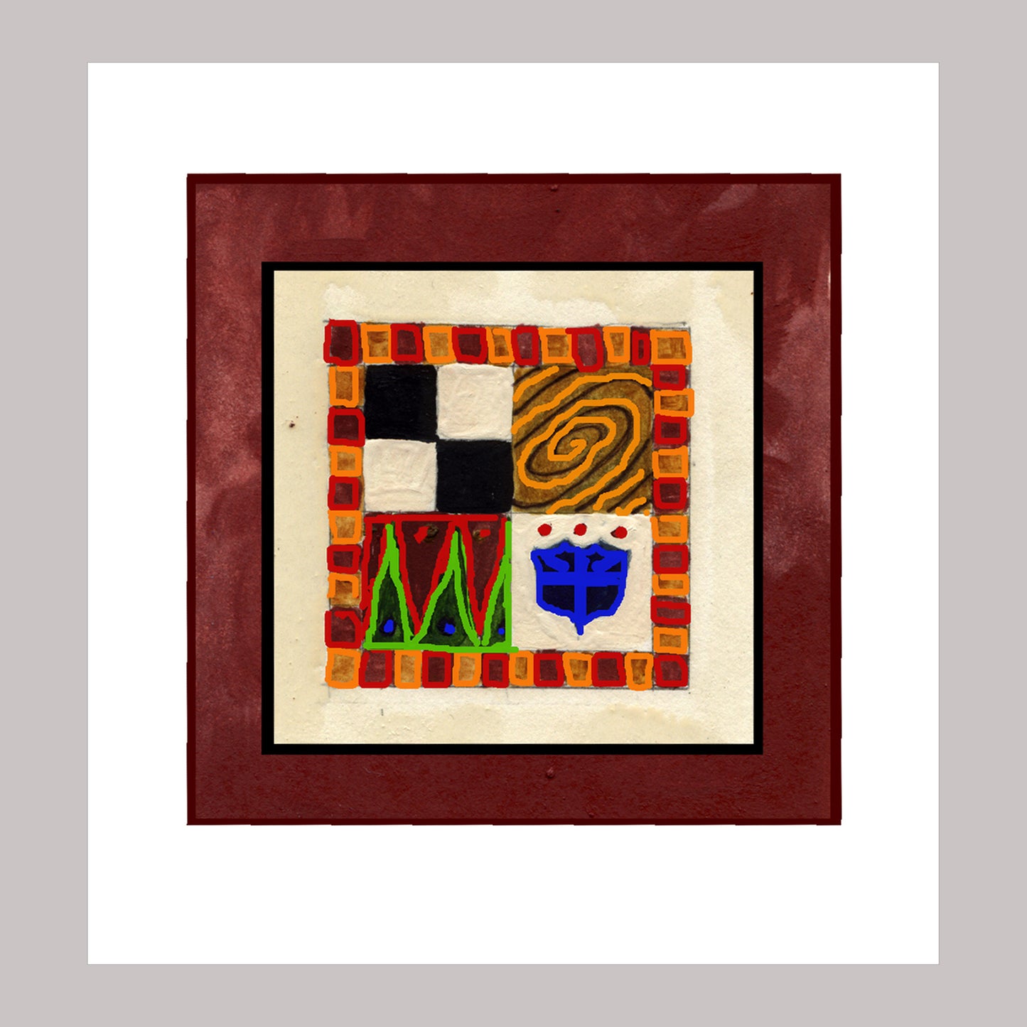 Vivid Orange - Unity in Christ Note Card (Single Card)