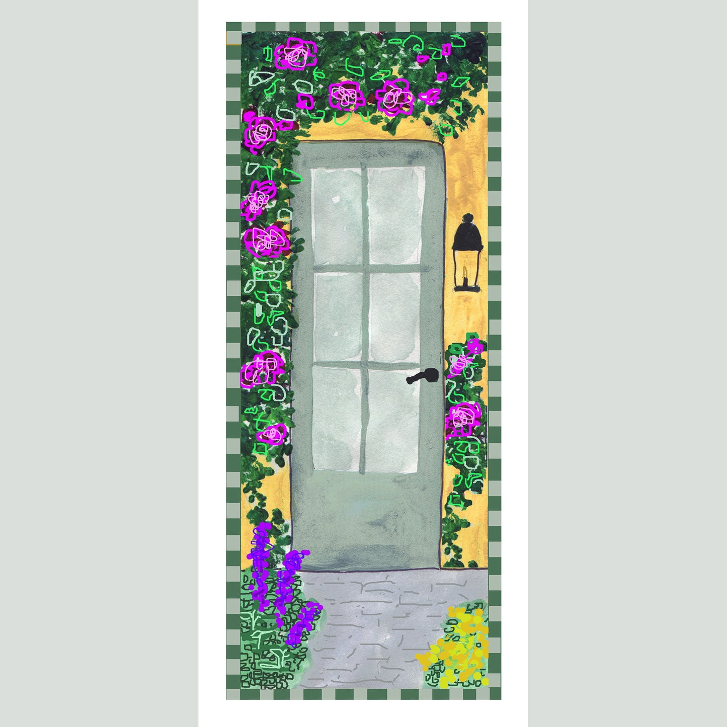 Lively Green - Vine Note Cards (Six Cards)