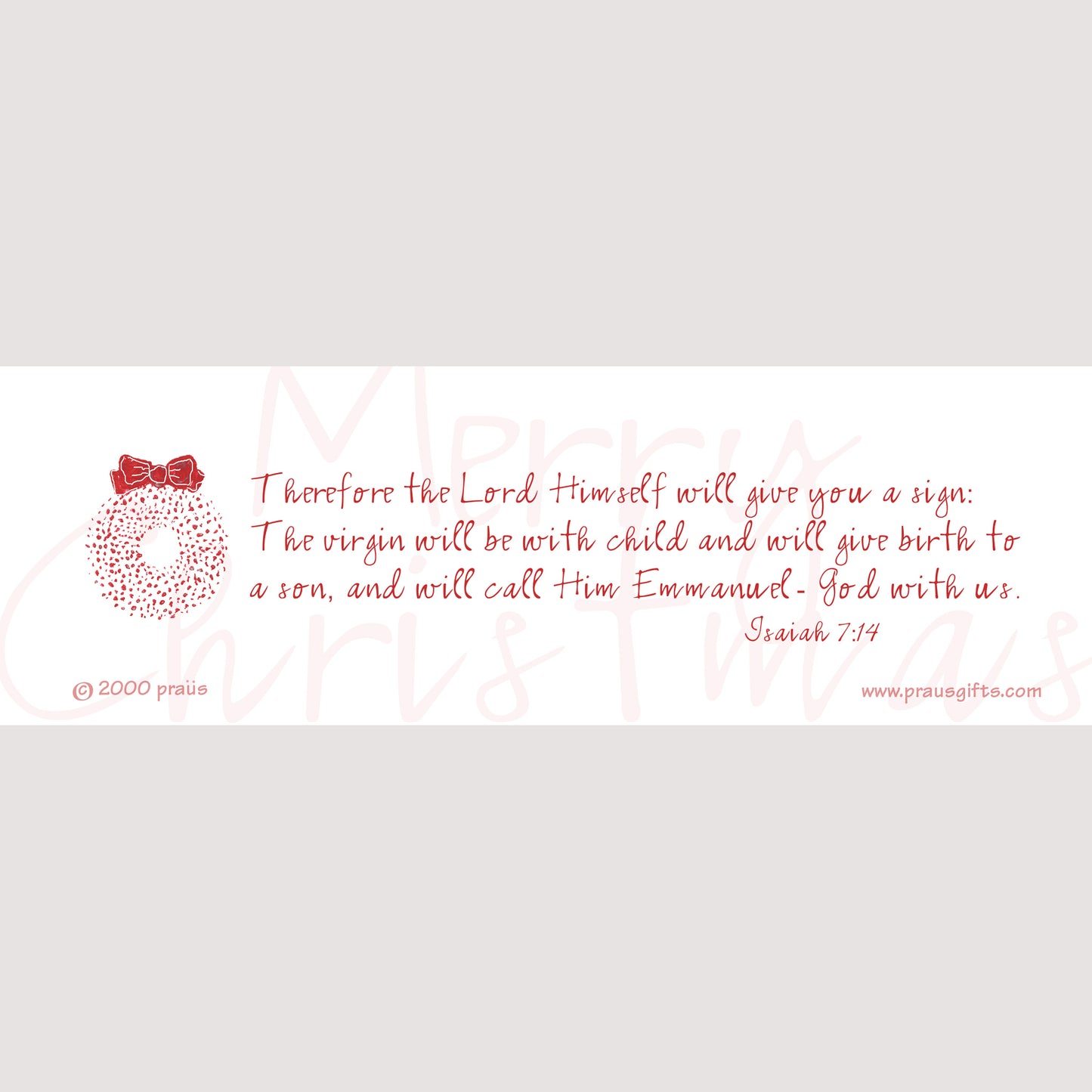 A Very Merry Christmas - A Wreath Bookmark