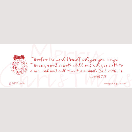 A Very Merry Christmas - A Wreath Bookmark