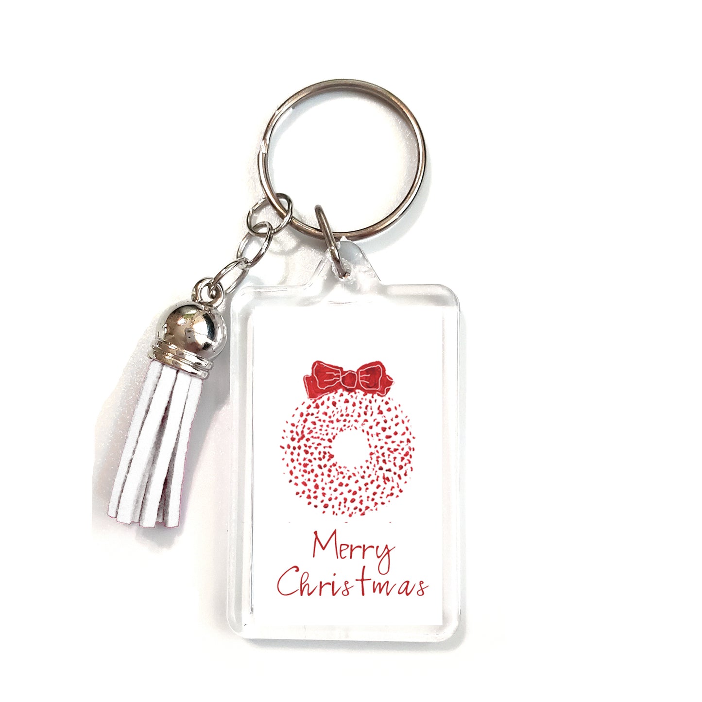 A Very Merry Christmas - A Wreath Keyring