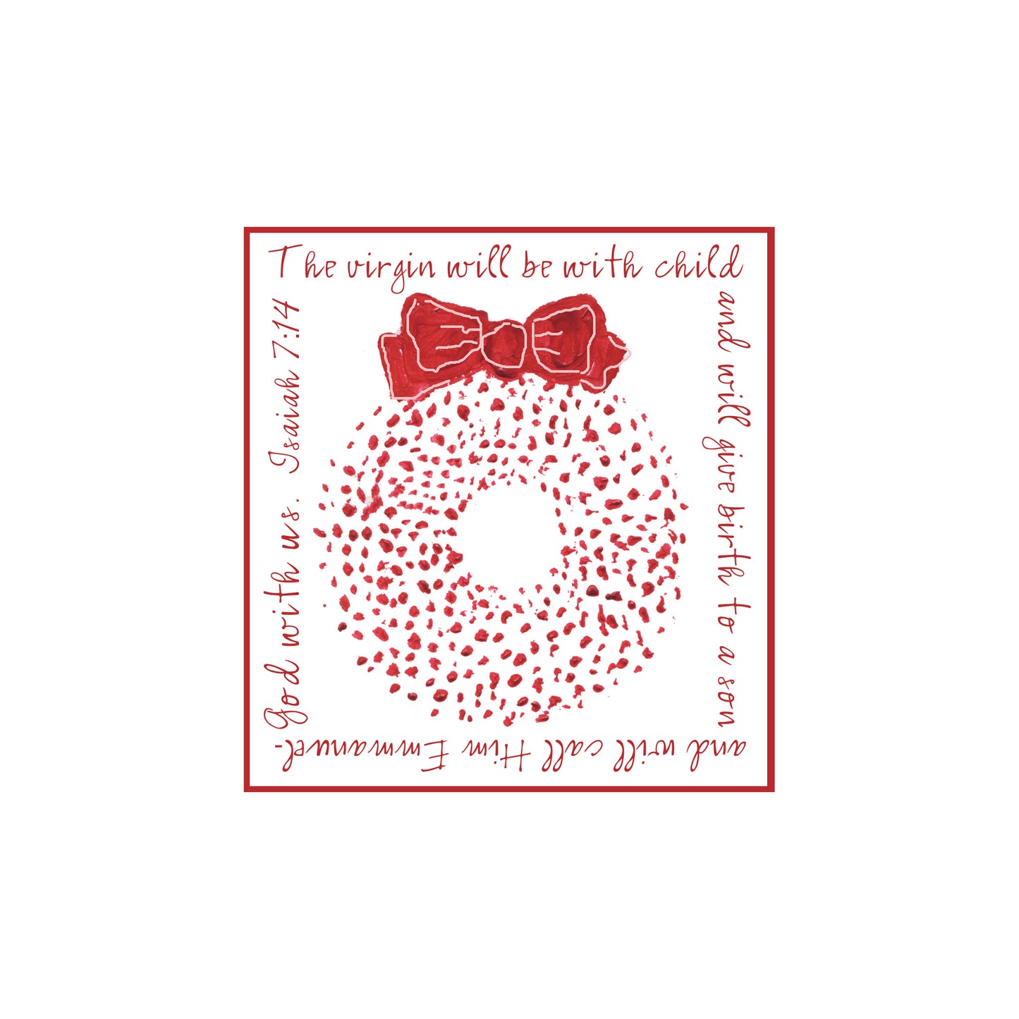 A Very Merry Christmas - A Wreath Magnet