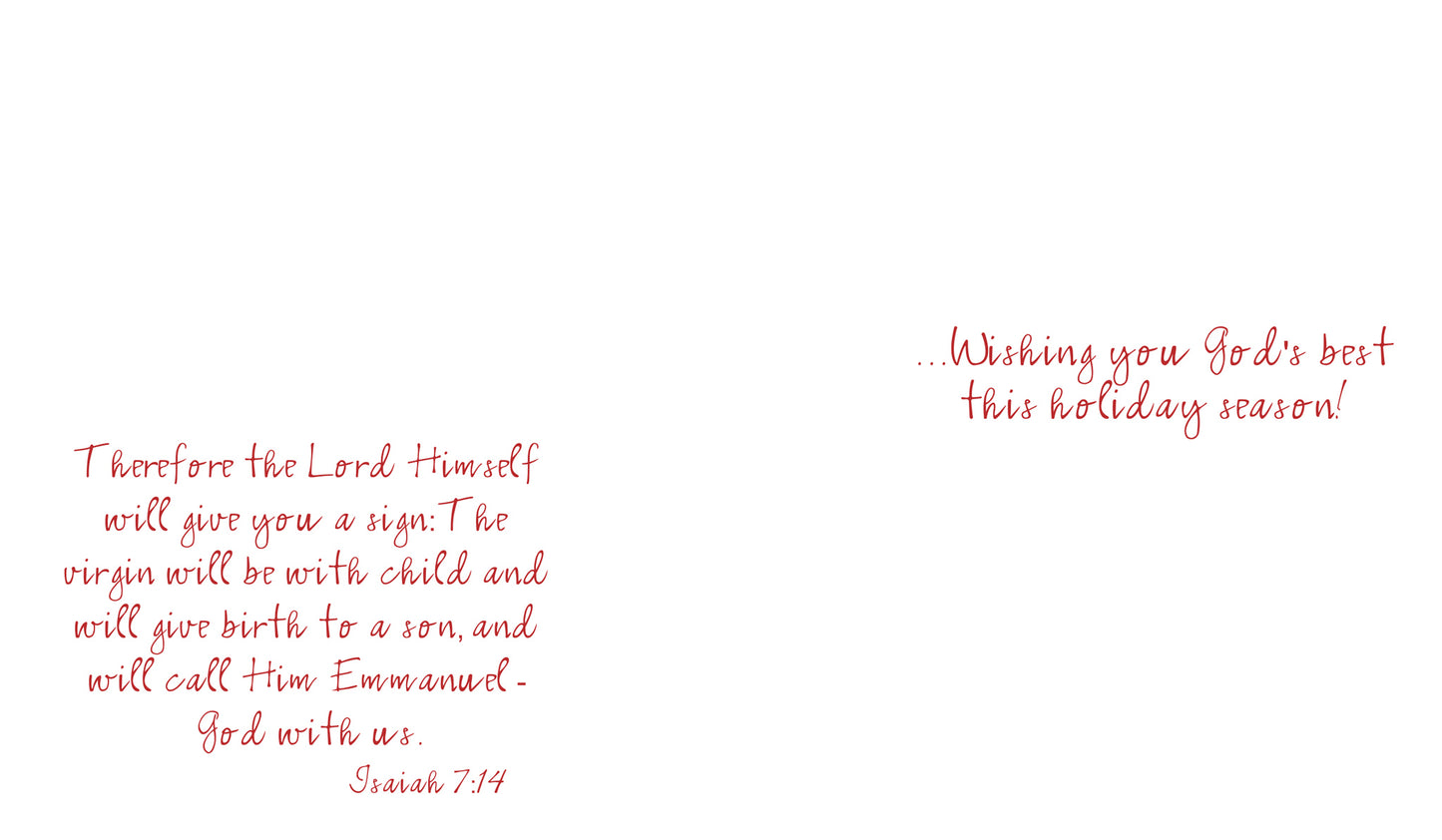 A Very Merry Christmas - A Wreath Note Card (Single Card)