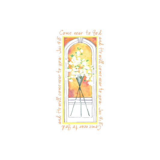 Vibrant Yellow - Flowers in the Window Magnet