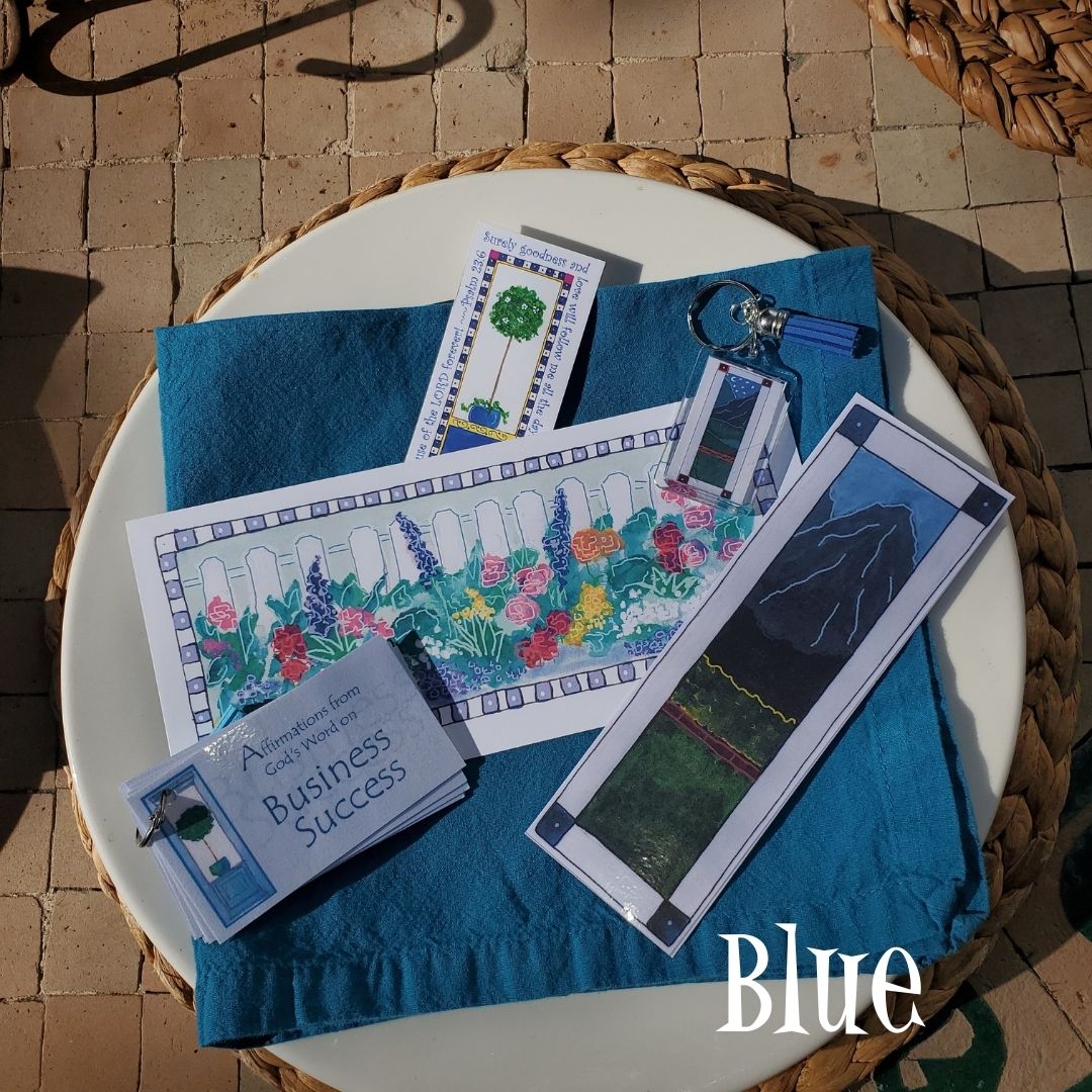 Summer in the Garden - Blue