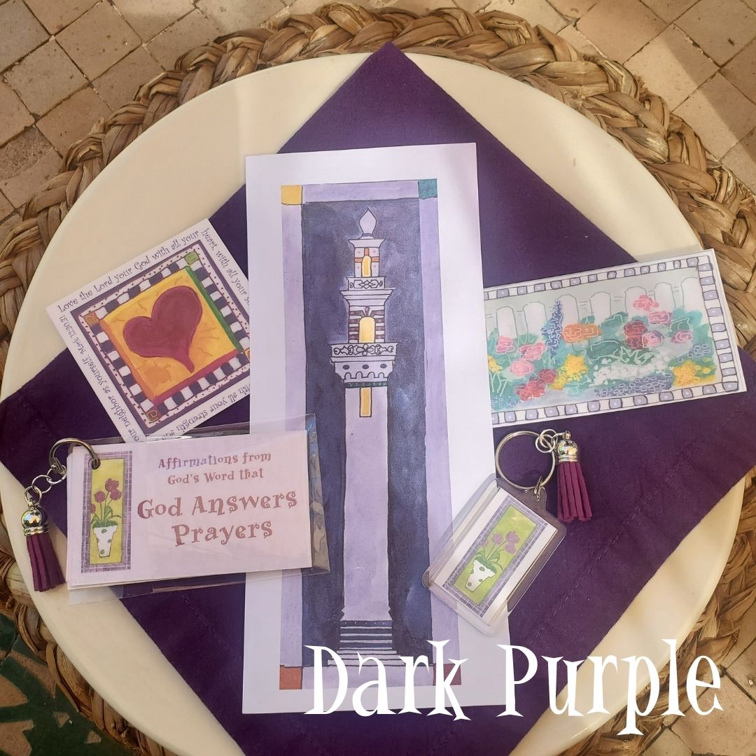 Summer in the Garden - Dark Purple