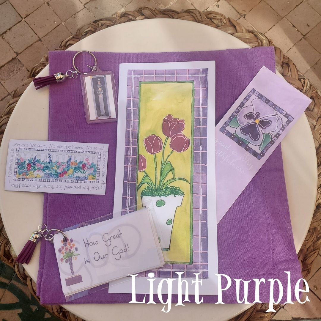 Summer in the Garden - Light Purple