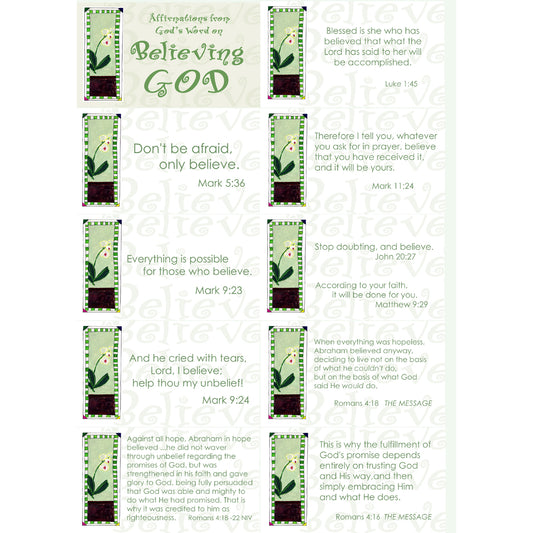 Affirmations from God - Believing God