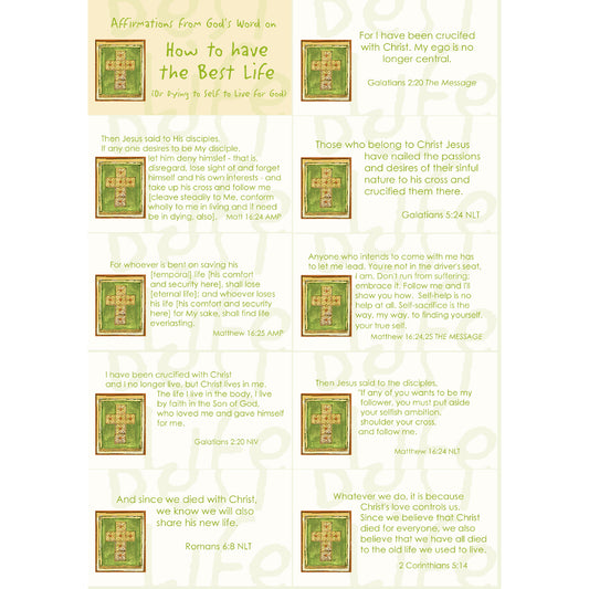 Affirmations from God - Best Life (Dying to Self)