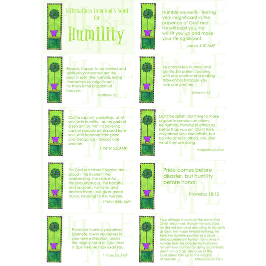 Affirmations from God - Humility