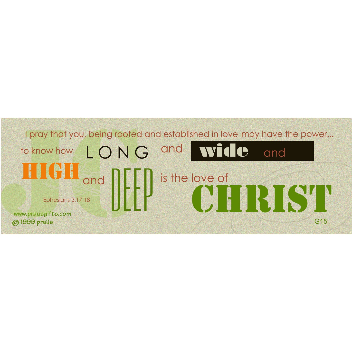 Lively Green - Modern Jesus Bookmark