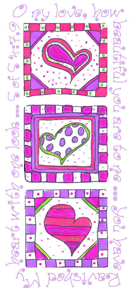 Bright Pink - Lots of Hearts Sweatshirt Hoodie