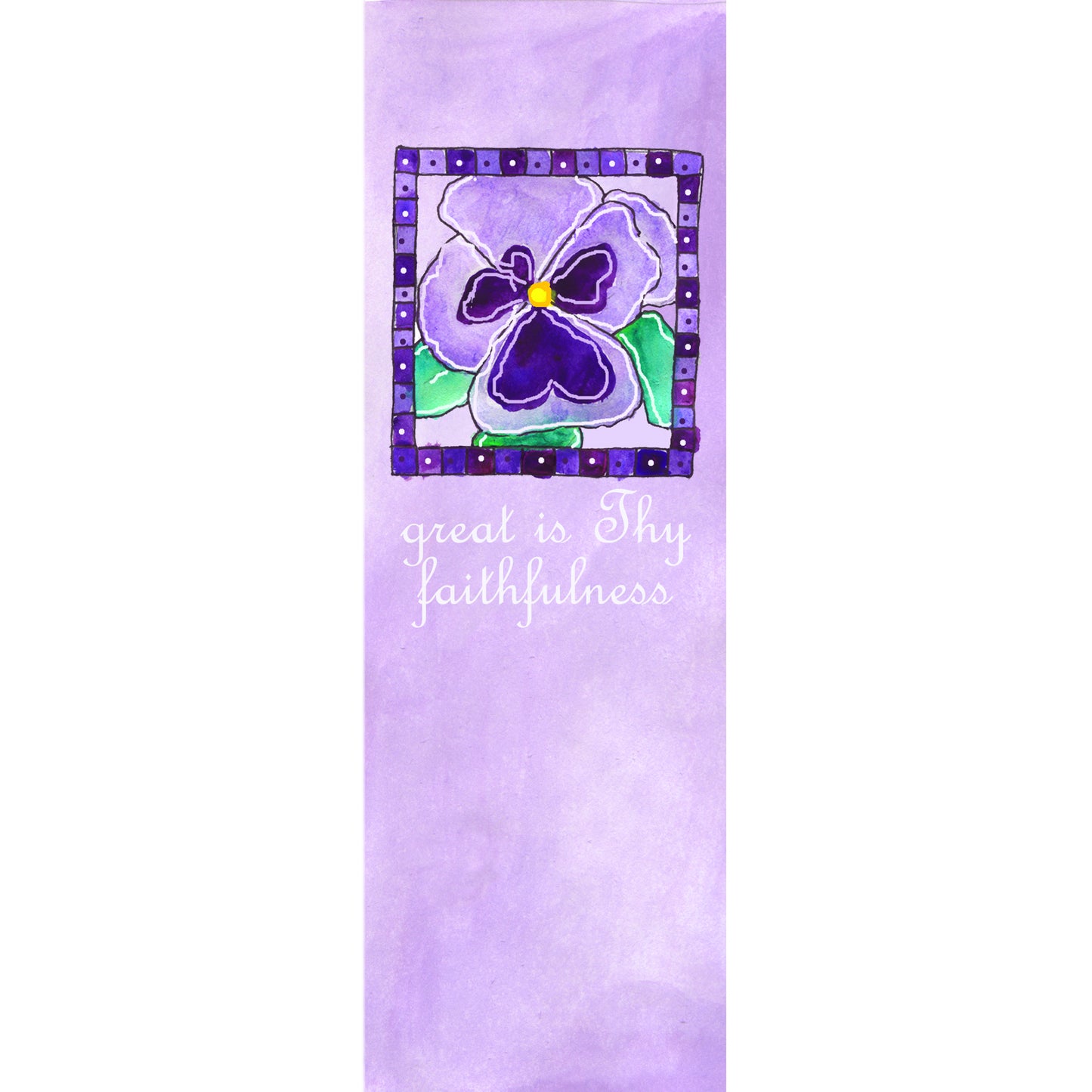 Deep Purple - Pansies Bookmark