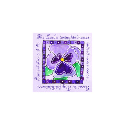 Deep Purple - Pansies Sweatshirt Cropped