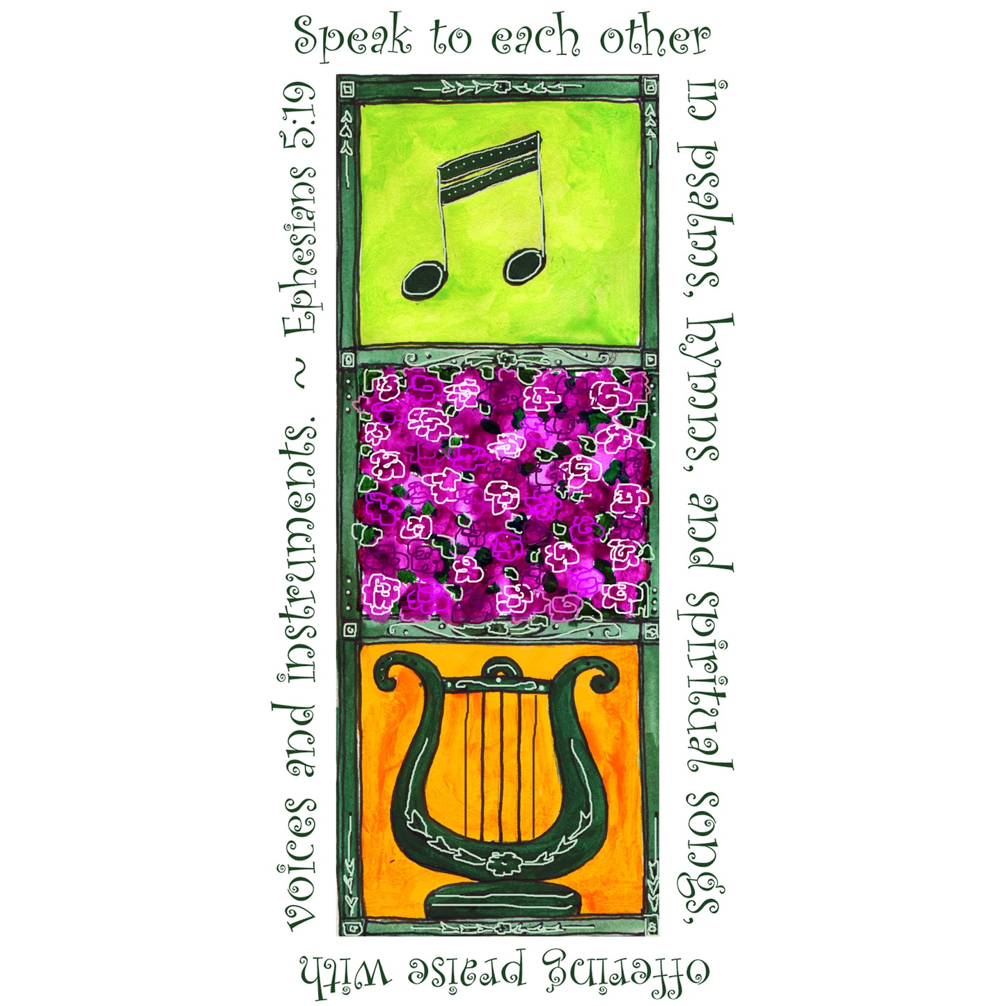 Lively Green - Sing to the Lord Sweatshirt Cropped