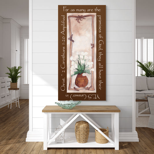 Vivid Orange - Tulips in a Basket Canvas Print