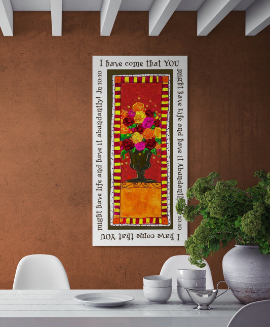 Vivid Orange - Abundant Flowers Canvas Print