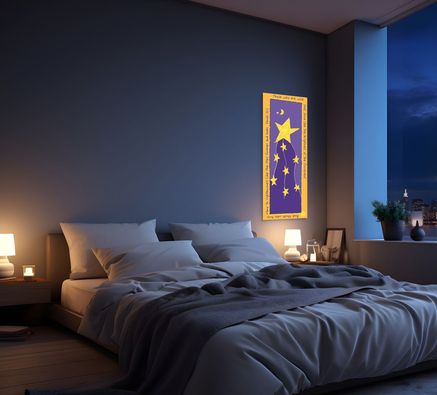 Heavenly Blue - Shine Canvas Print