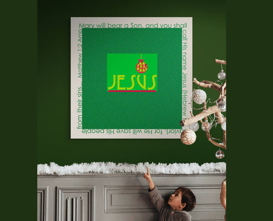 A Very Merry Christmas - Celebrate Jesus Canvas