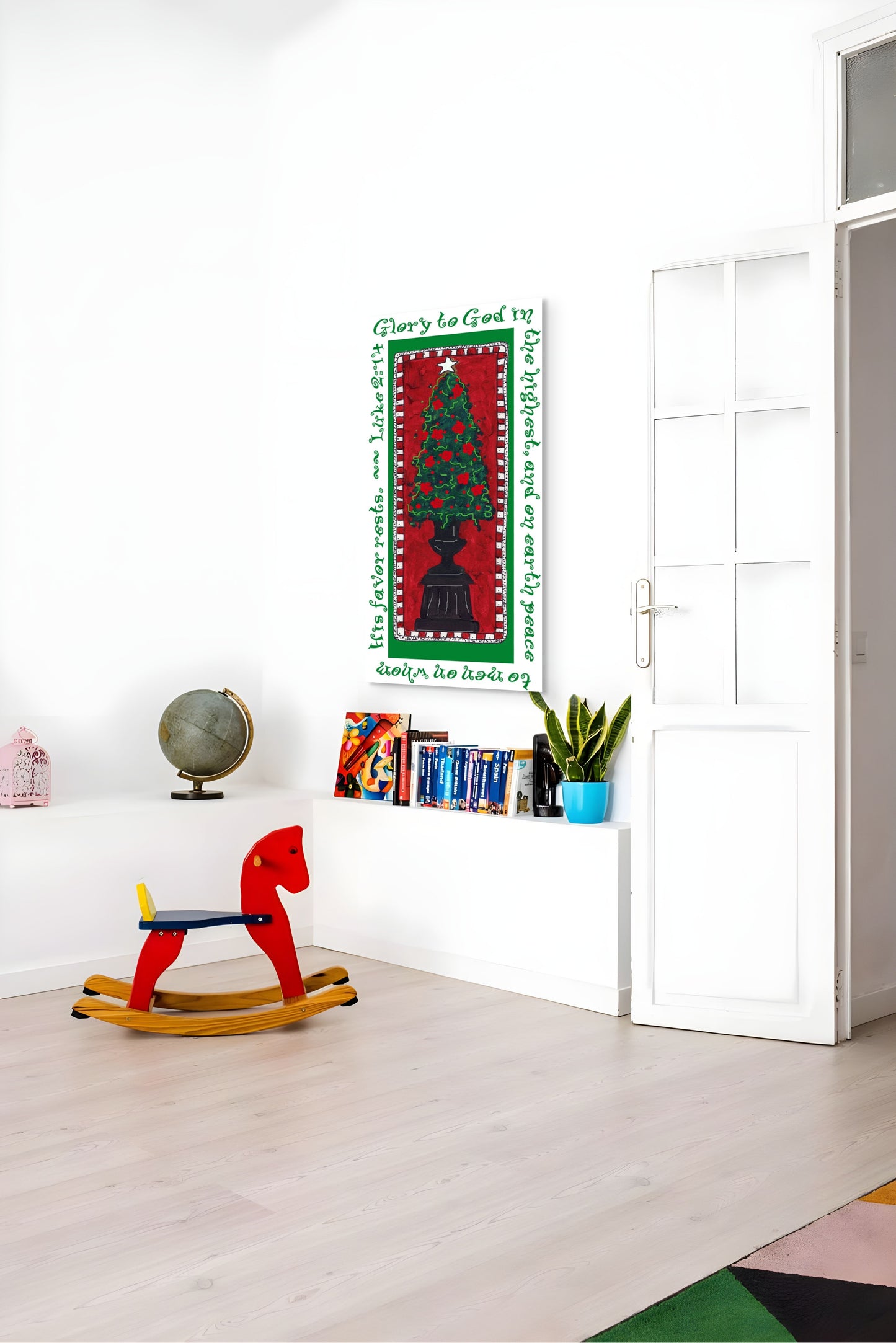 A Very Merry Christmas - Christmas Tree Canvas Print