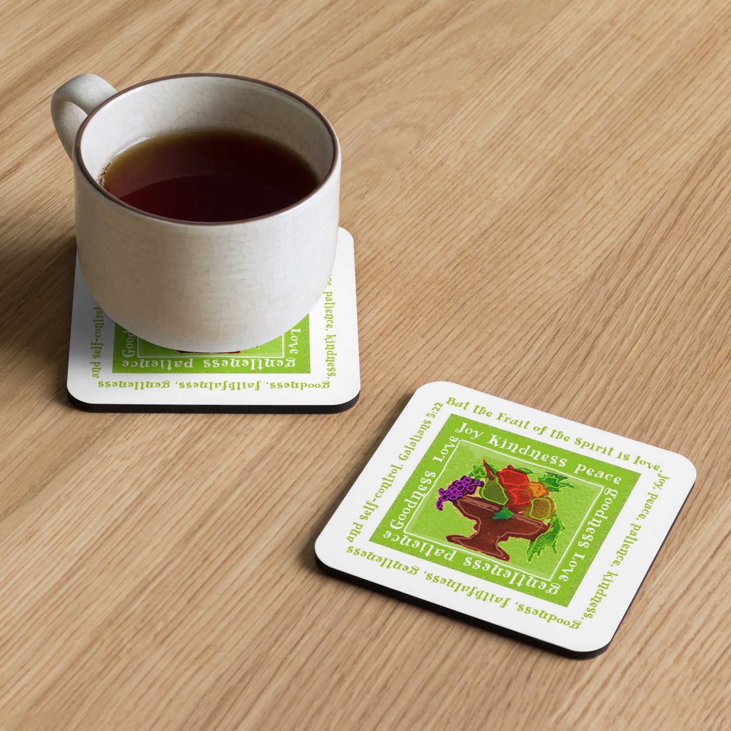 Lively Green - Fruit Coaster