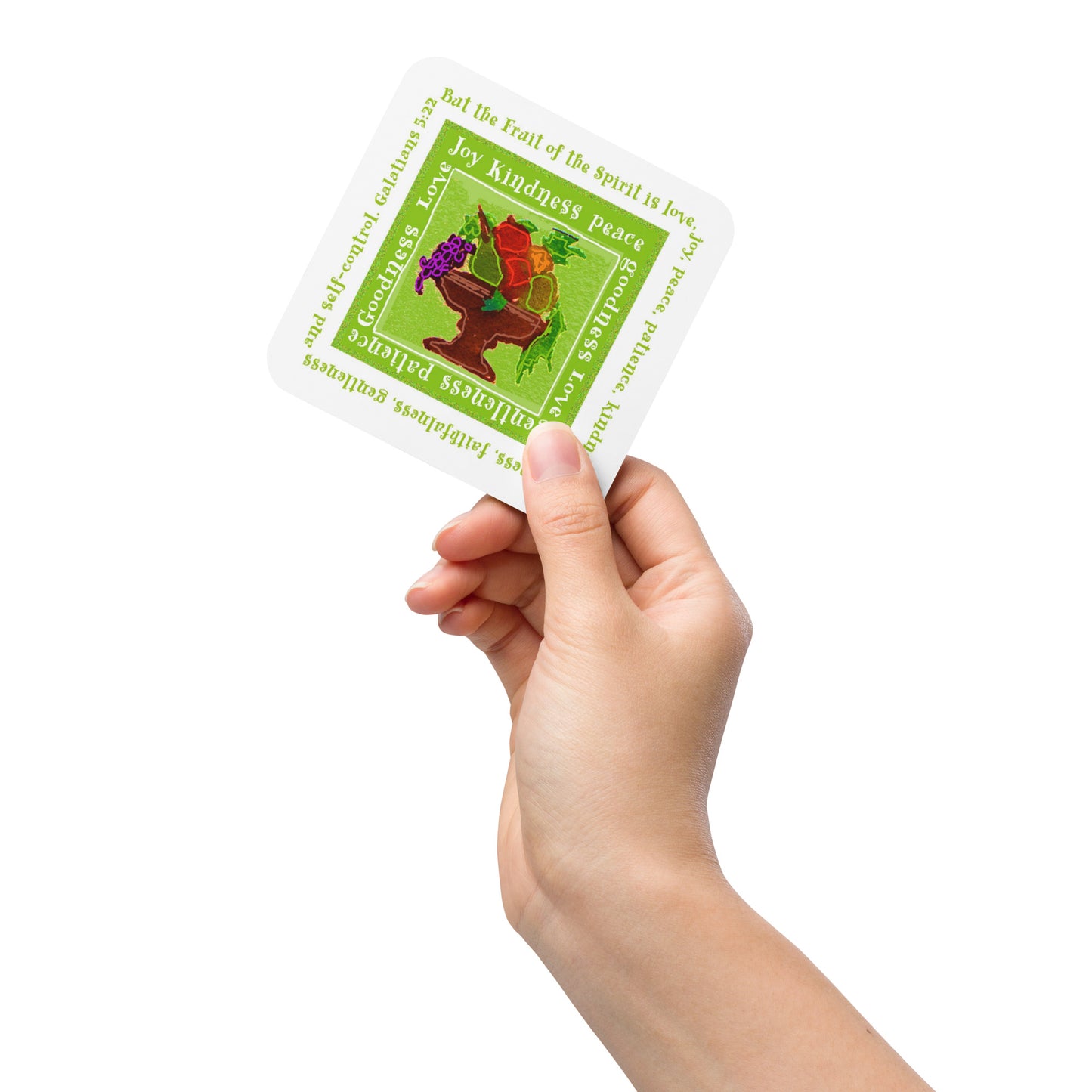 Lively Green - Fruit Coaster