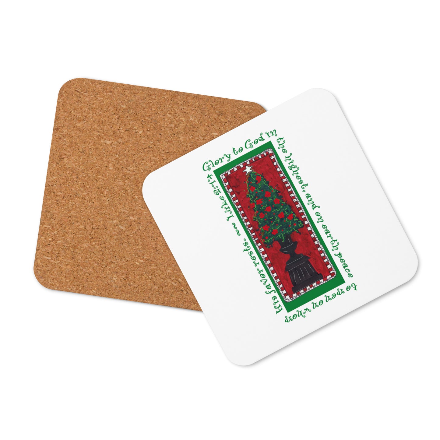 A Very Merry Christmas - A Christmas Tree coaster