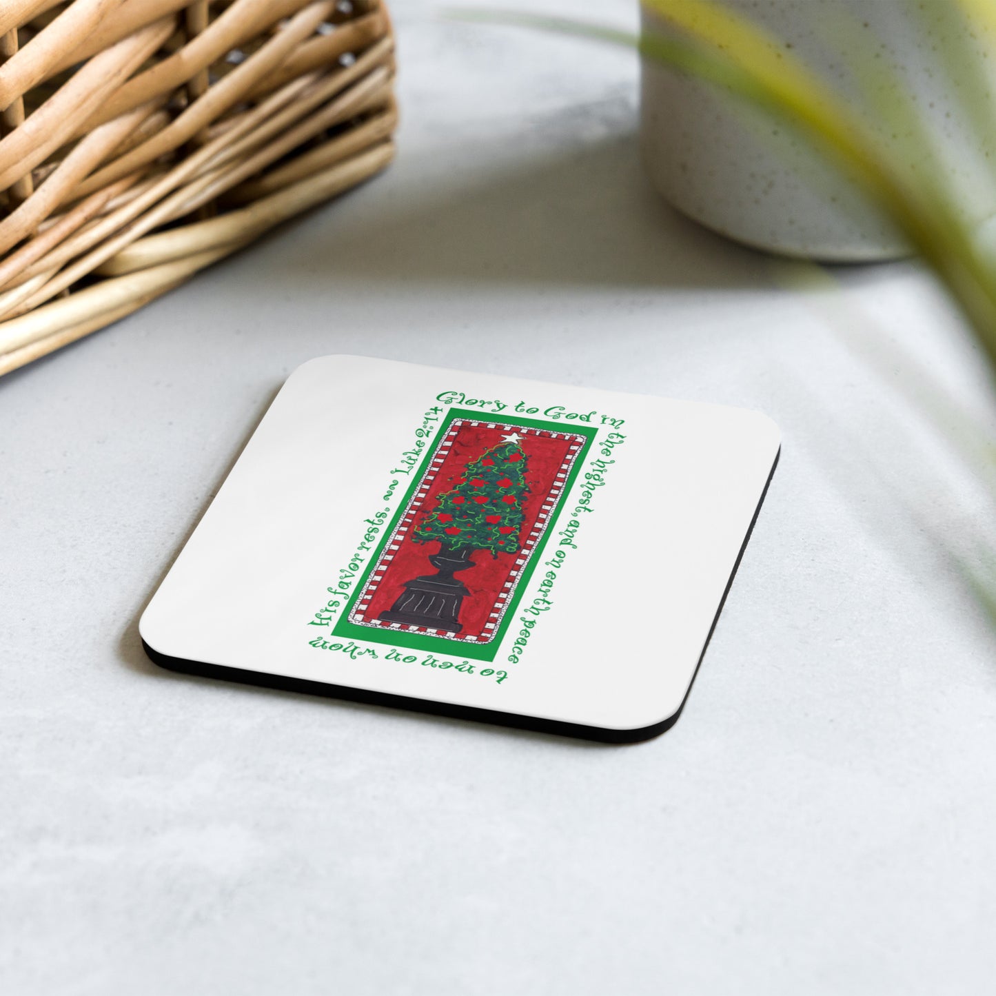 A Very Merry Christmas - A Christmas Tree coaster