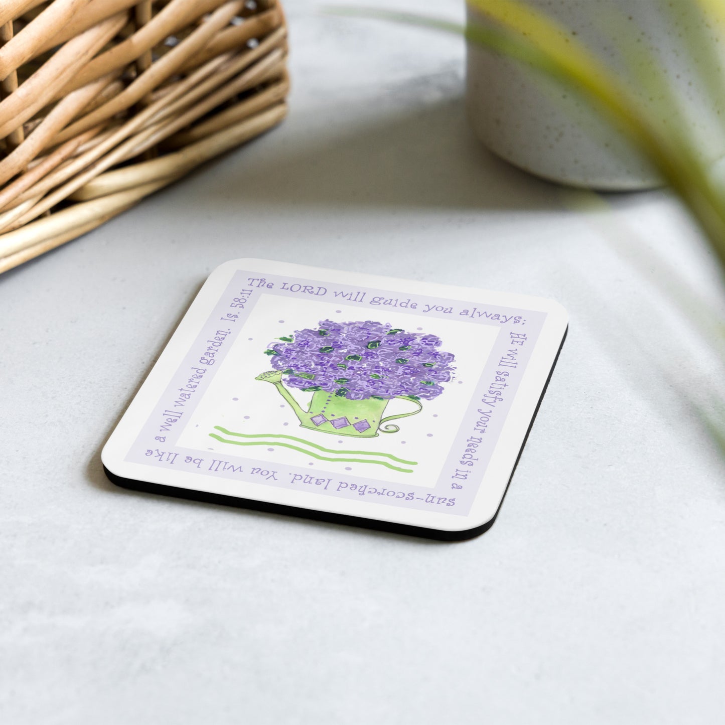 Deep Purple - Watering Can Coaster