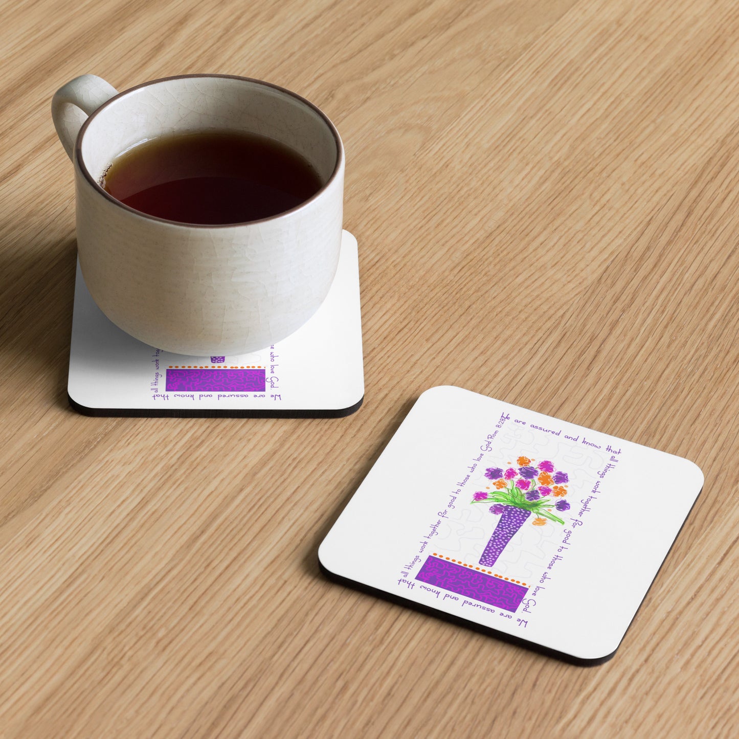 Deep Purple - Tall Purple Vase Coaster