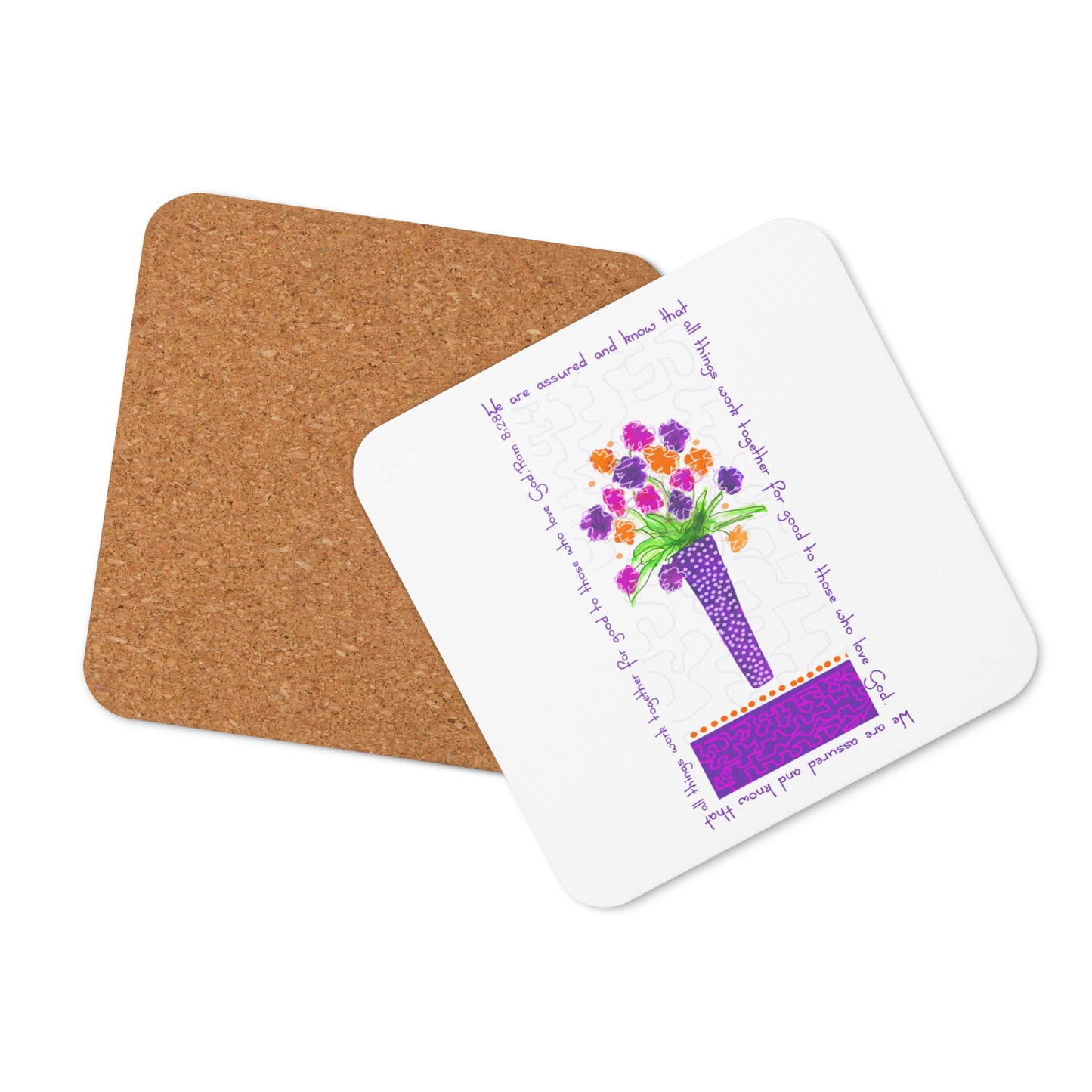 Deep Purple - Tall Purple Vase Coaster