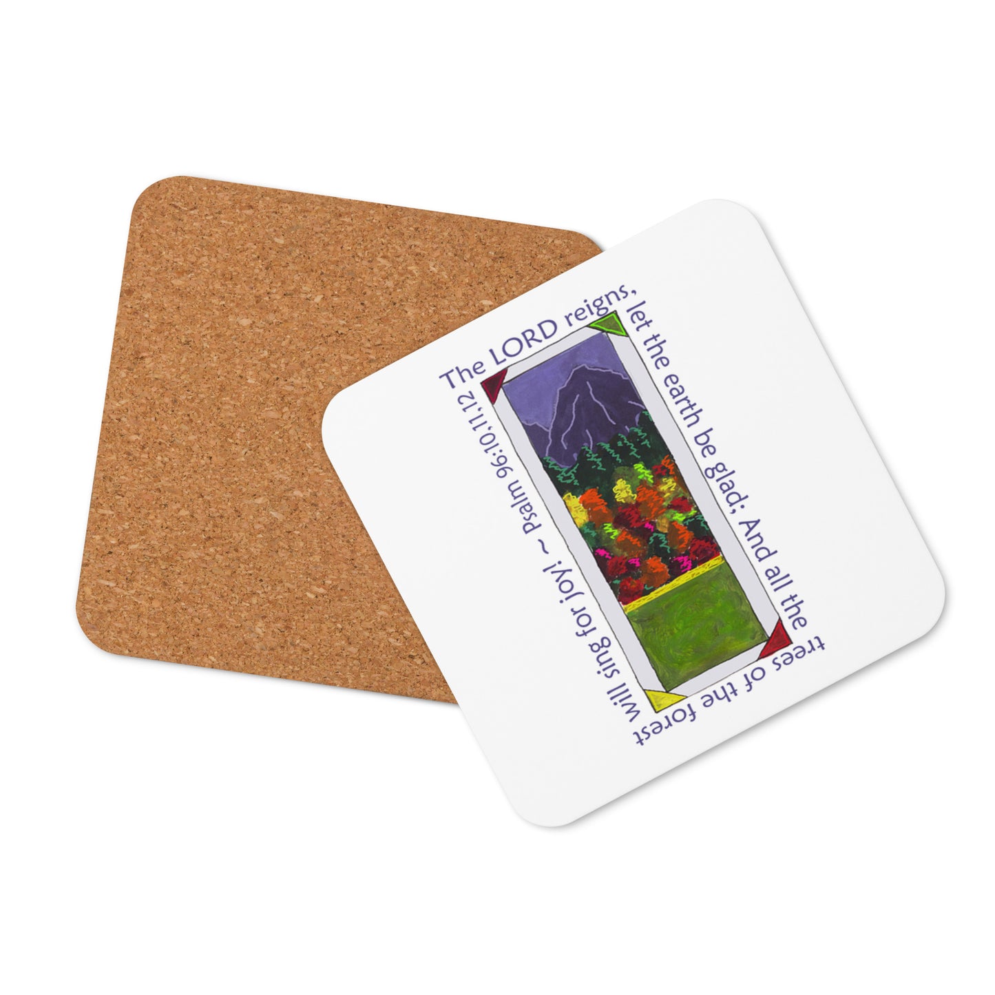 Heavenly Blue - Fall Leaves Coaster