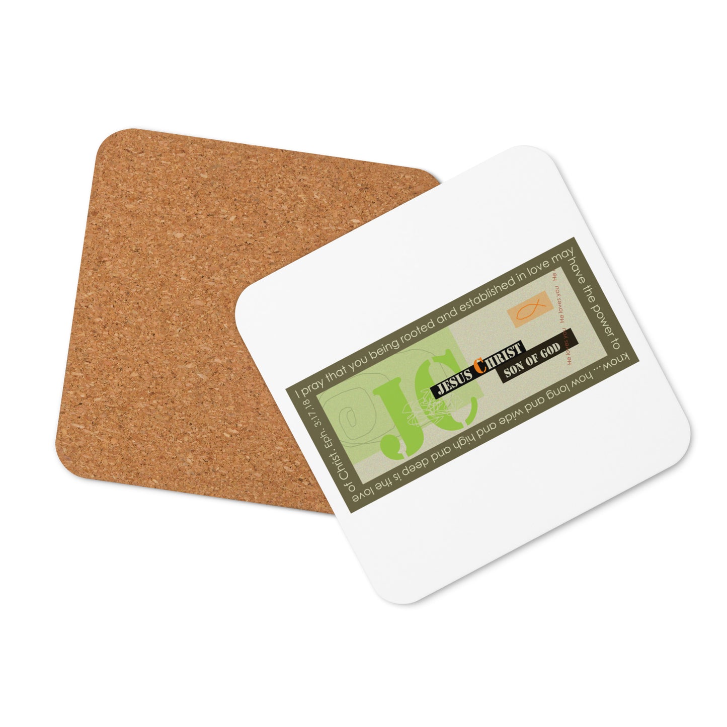 Lively Green - Modern Jesus Coaster