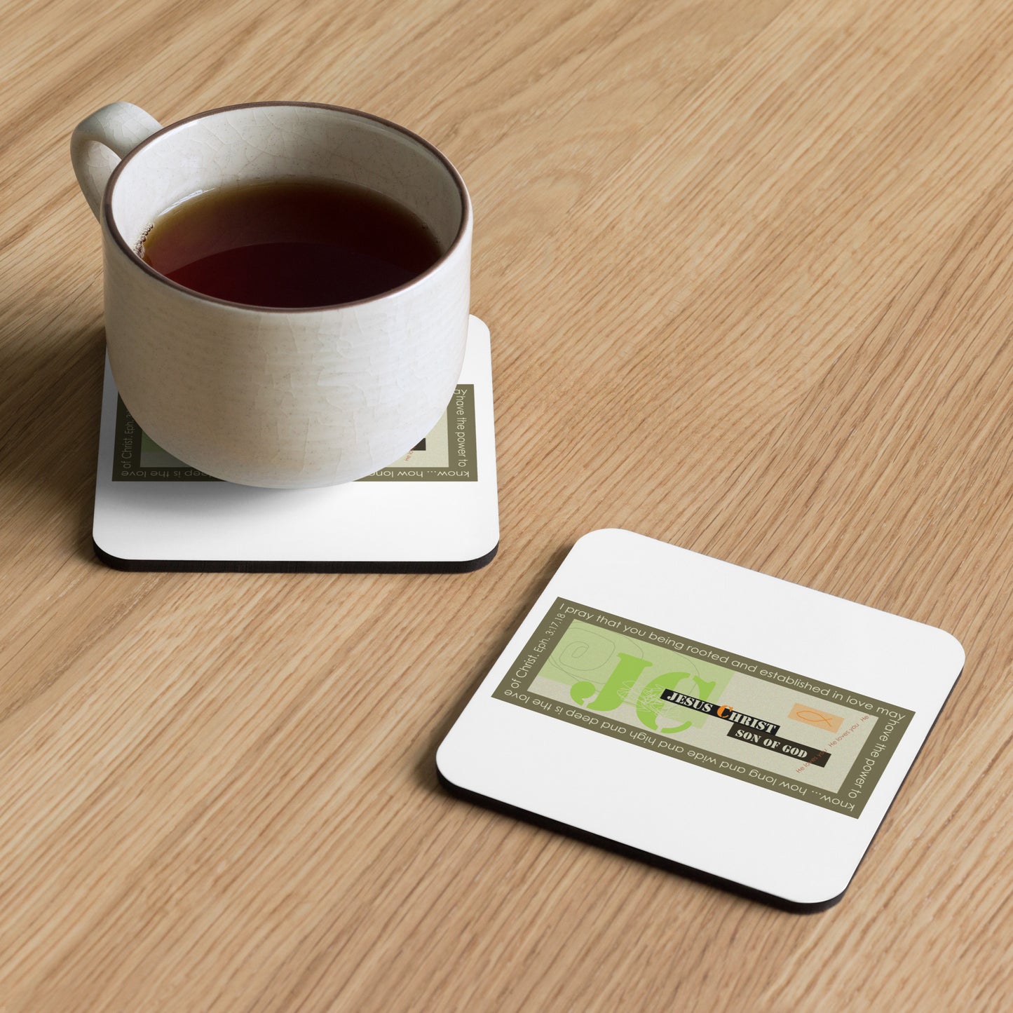 Lively Green - Modern Jesus Coaster