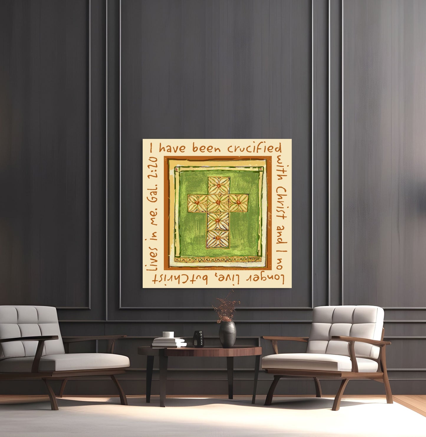 Vibrant Yellow - Hawaiian Cross Canvas Print