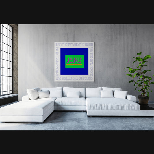 Heavenly Blue - Jesus is the Way Canvas Print