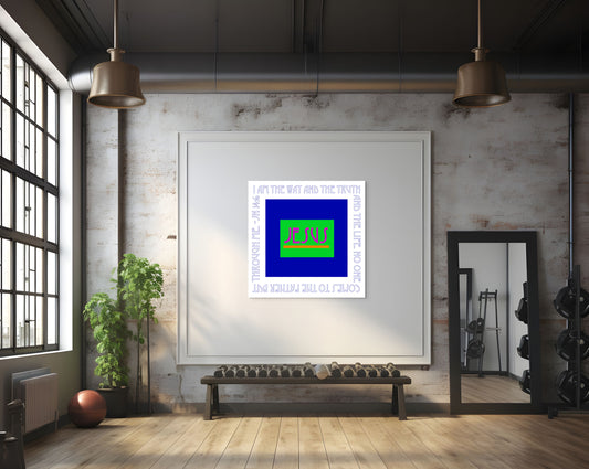 Heavenly Blue - Jesus is the Way Canvas Print