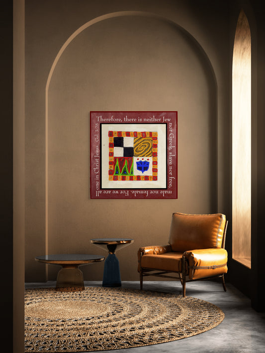 Vivid Orange - Unity in Christ Canvas Print