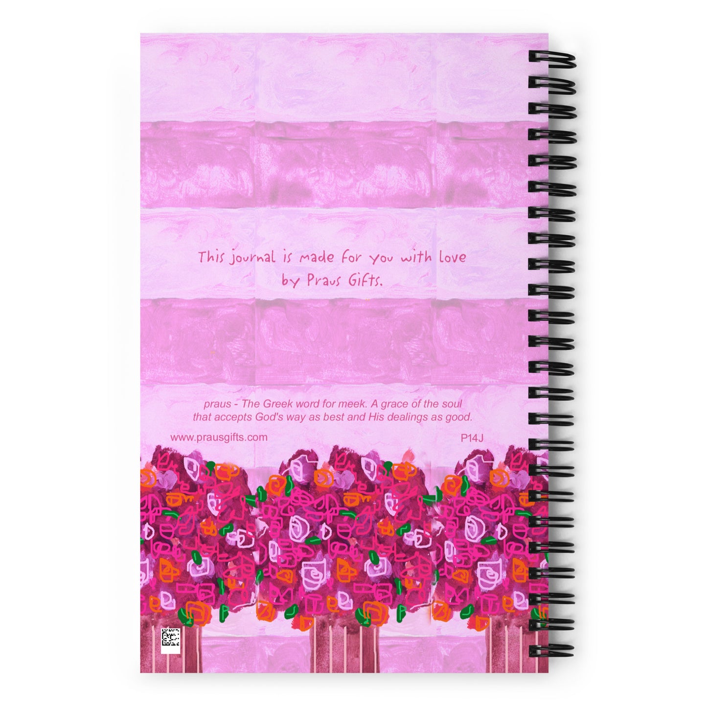 Bright Pink - Stripe Journal