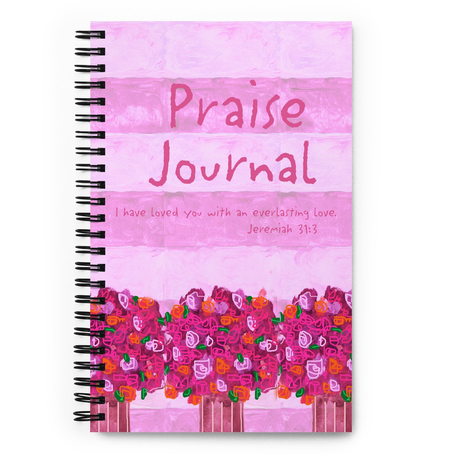 Bright Pink - Stripe Journal