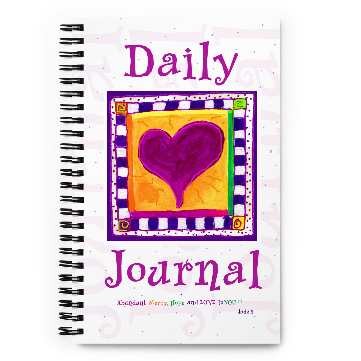 Bright Pink - Heart Journal