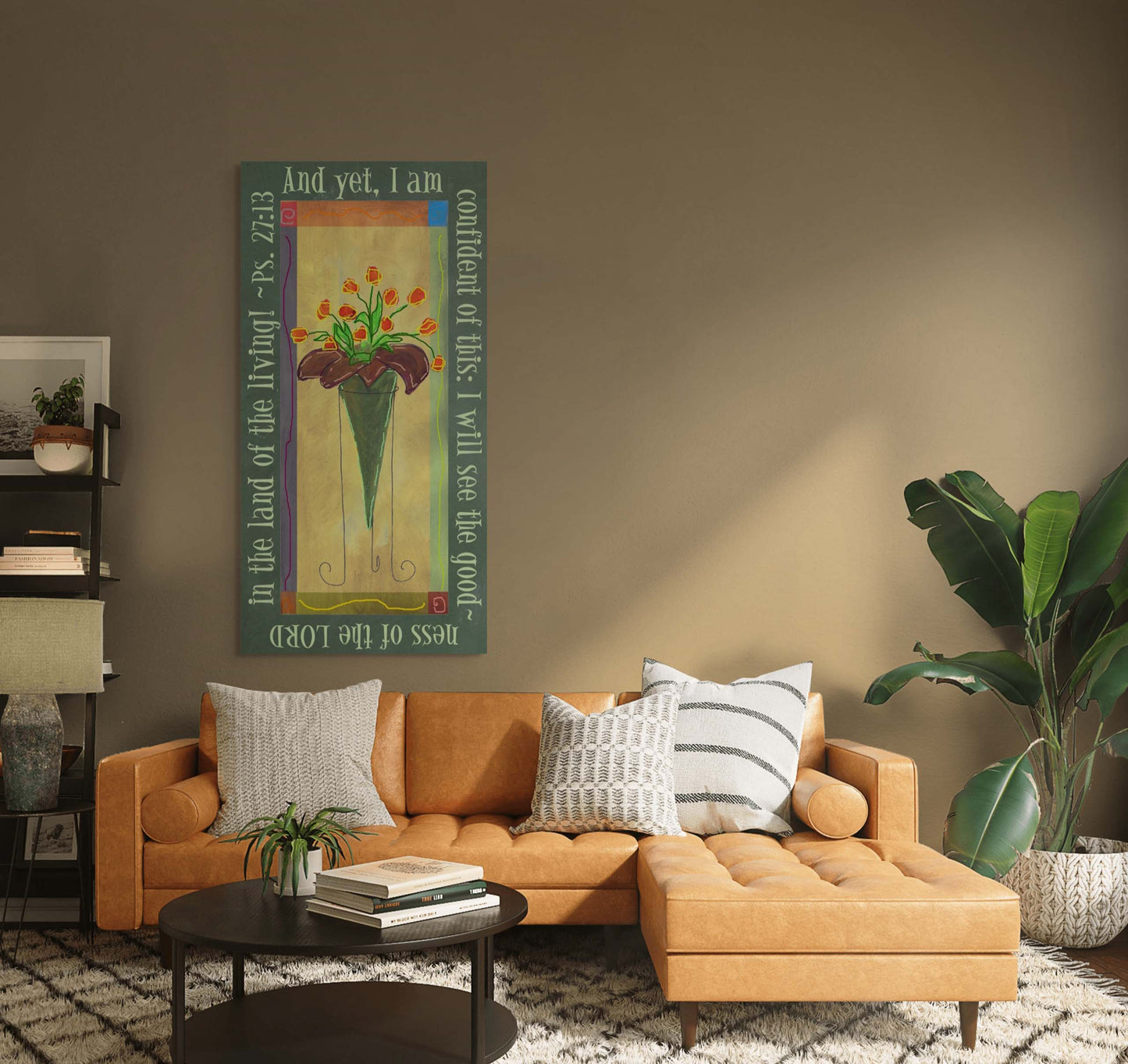 Vibrant Yellow - Tall Tulips Canvas Print