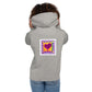 Bright Pink - Heart Sweatshirt Hoodie