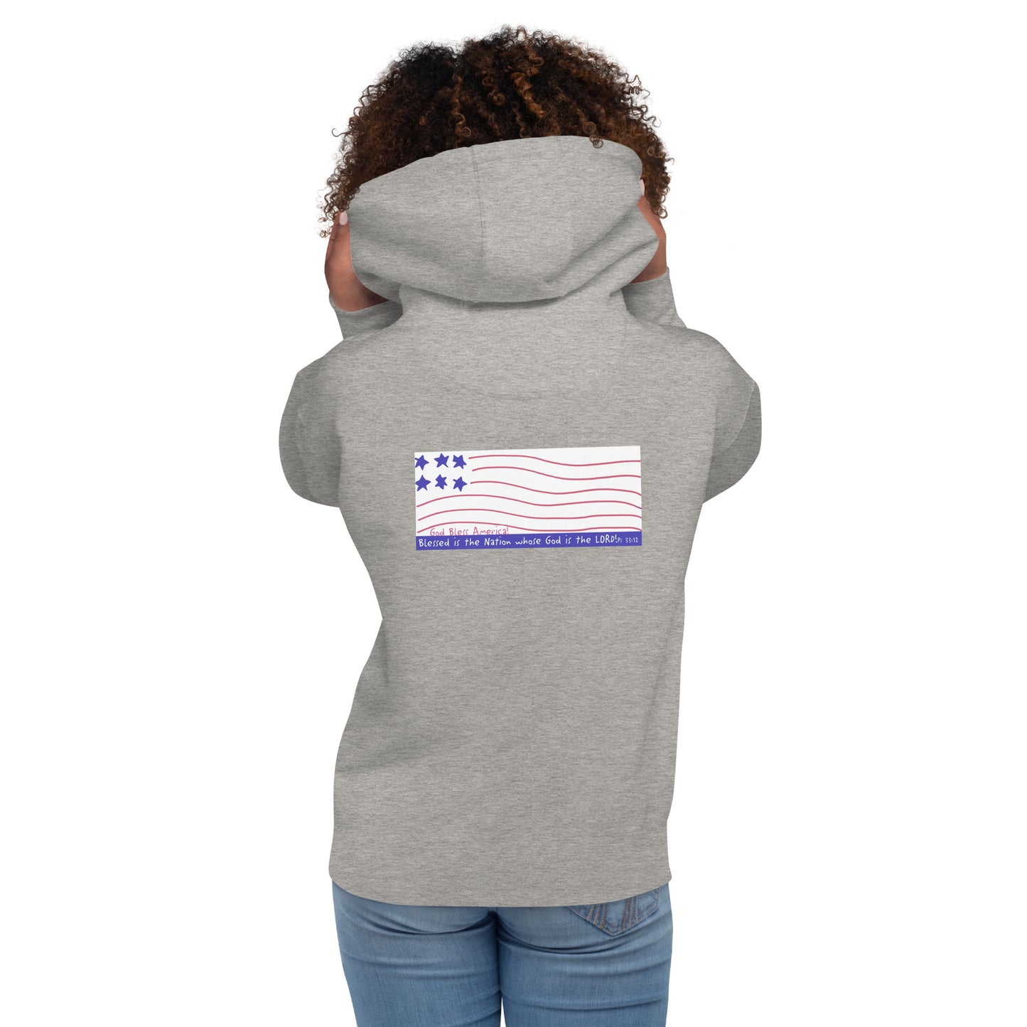 Heavenly Blue - Funky Flag Sweatshirt Hoodie