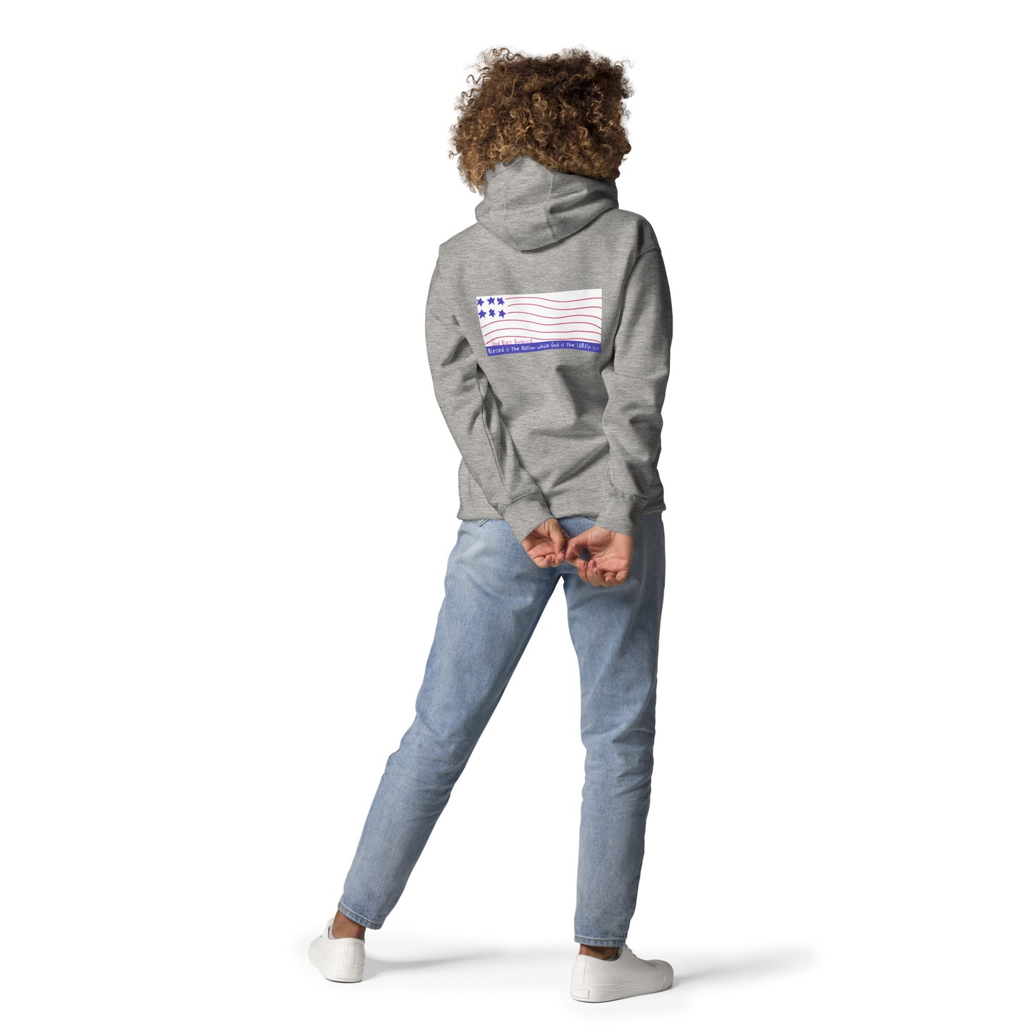 Heavenly Blue - Funky Flag Sweatshirt Hoodie