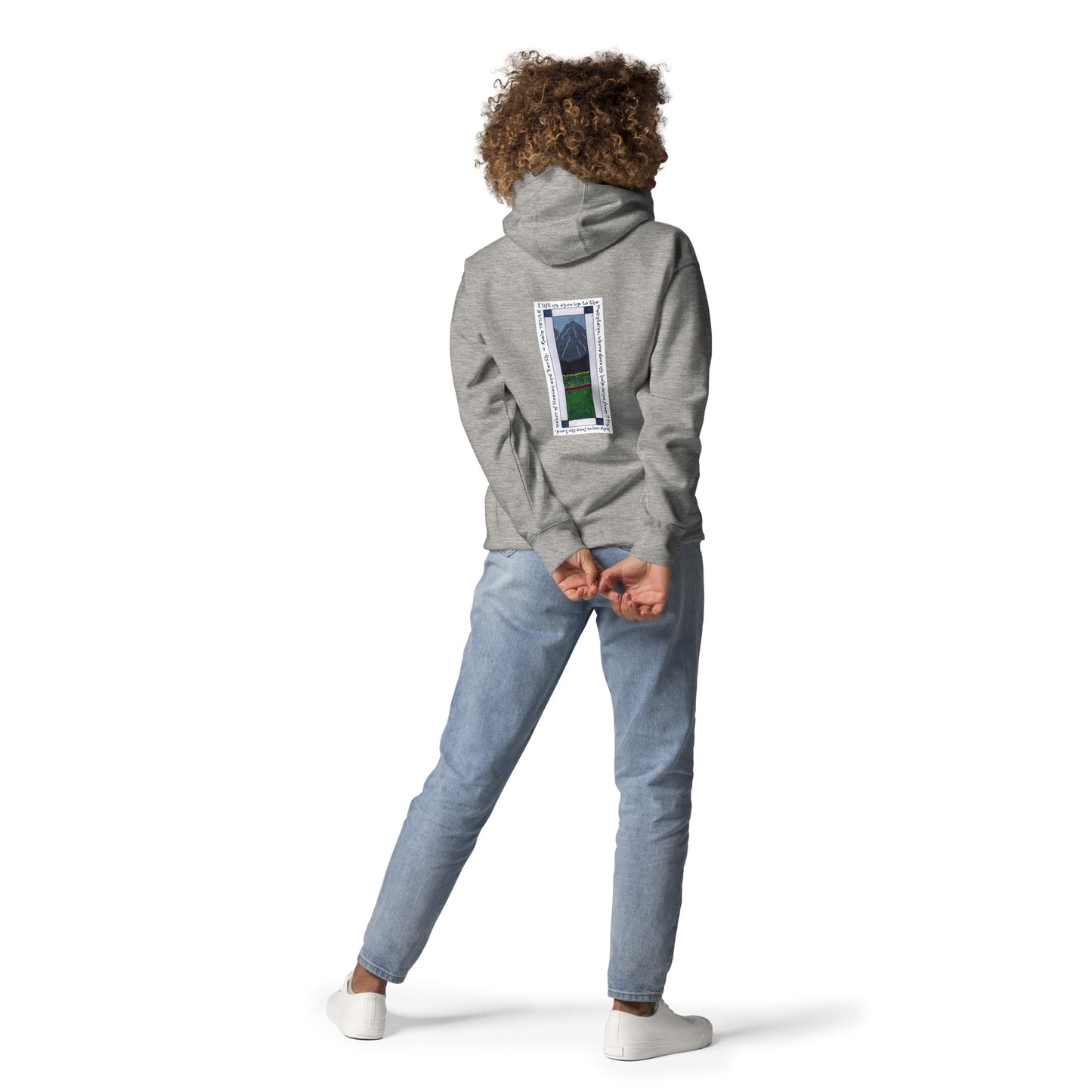 Heavenly Blue - Mountain Sweatshirt Hoodie