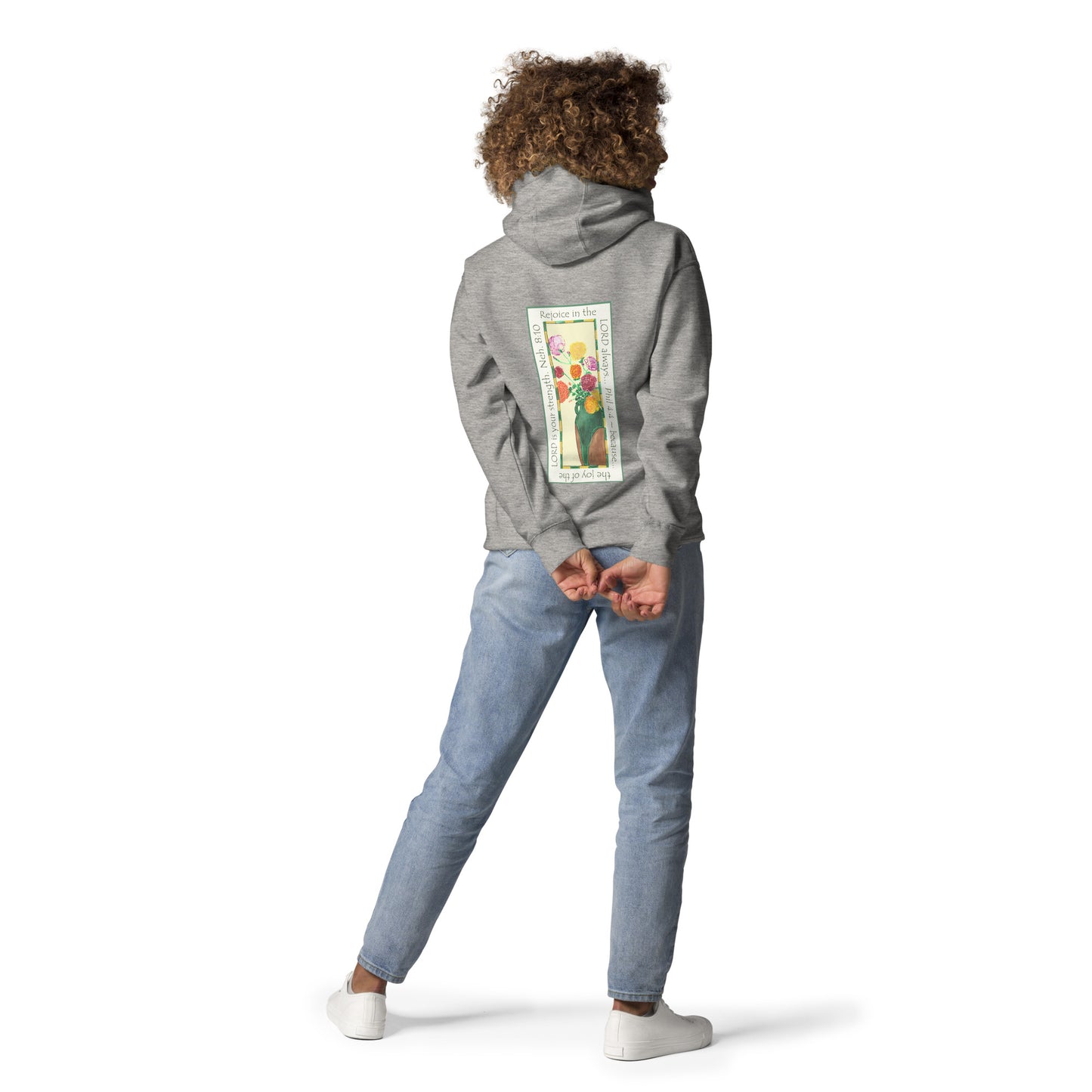 Vibrant Yellow - Roses Sweatshirt Hoodie